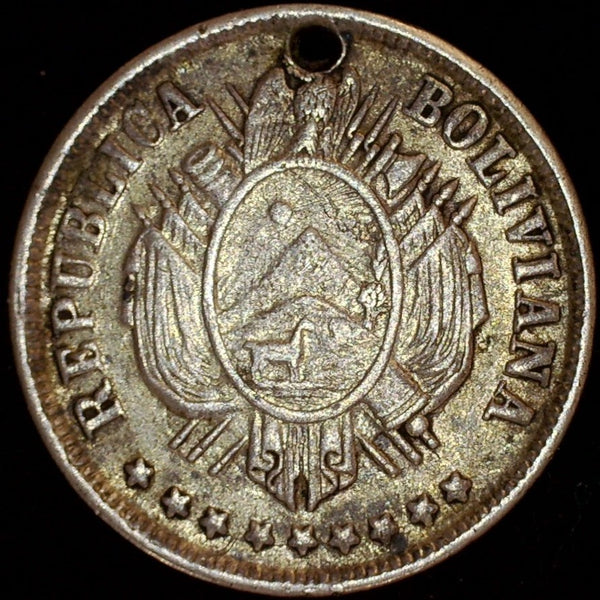 Bolivia. 20 centavos. 1875