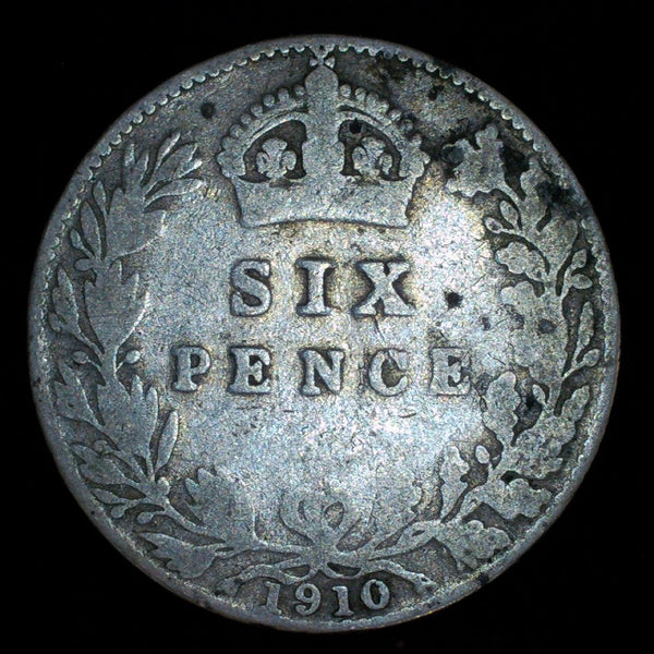 Edward VII. Sixpence. 1910. A selection