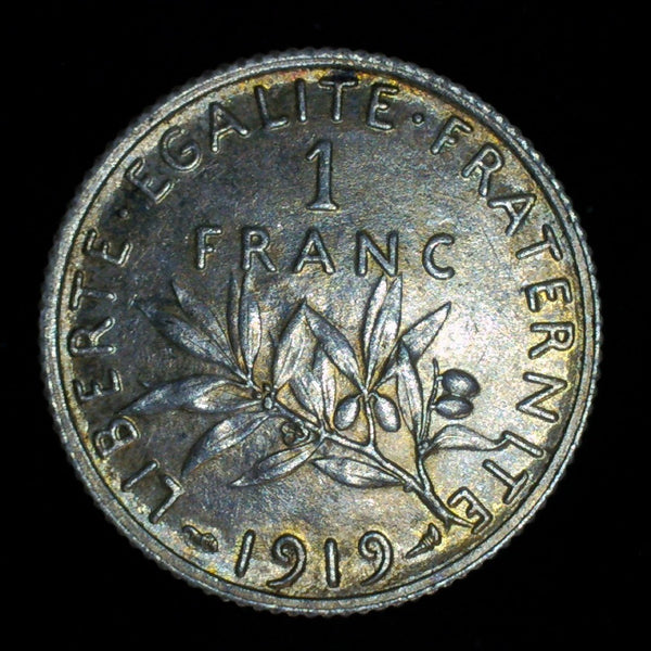 France. One Franc. 1919