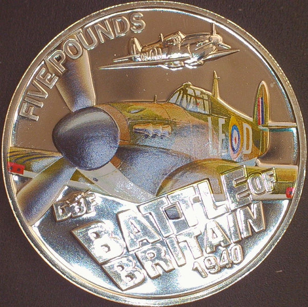 Guernsey. 5 Pounds. 2010. Battle of Britain.