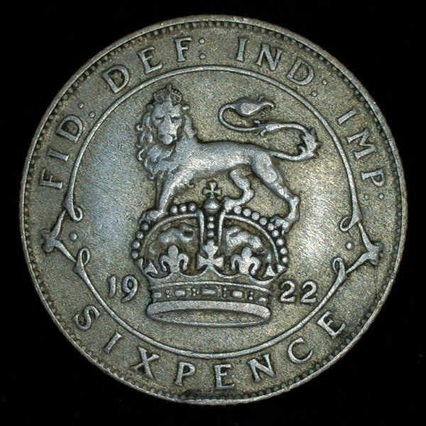 George V. Sixpence. 1922