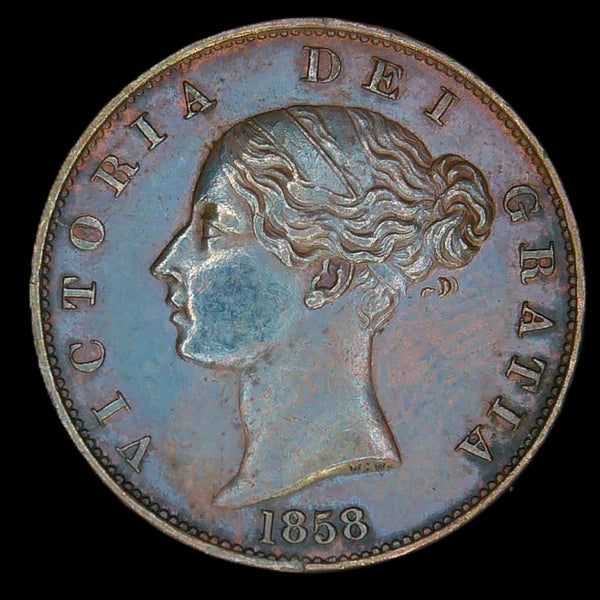 Victoria. Halfpenny. 1858. A selection