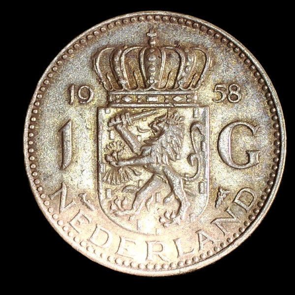 Netherlands. 1 Gulden. 1958