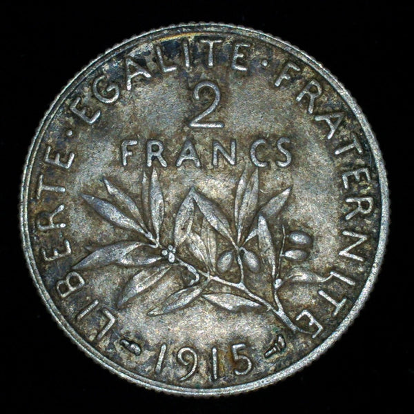 France. 2 Francs. 1915