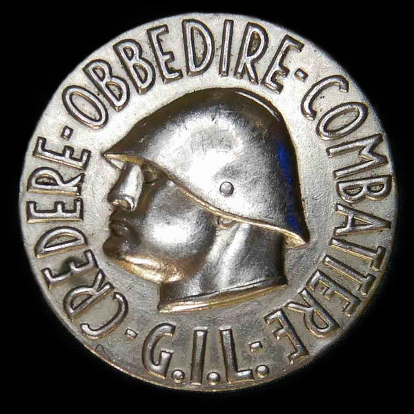 WW2 Italian Fascist Youth Lapel Badge.