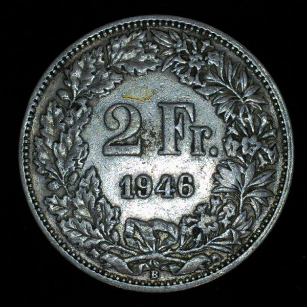 Switzerland. 2 Francs. 1946