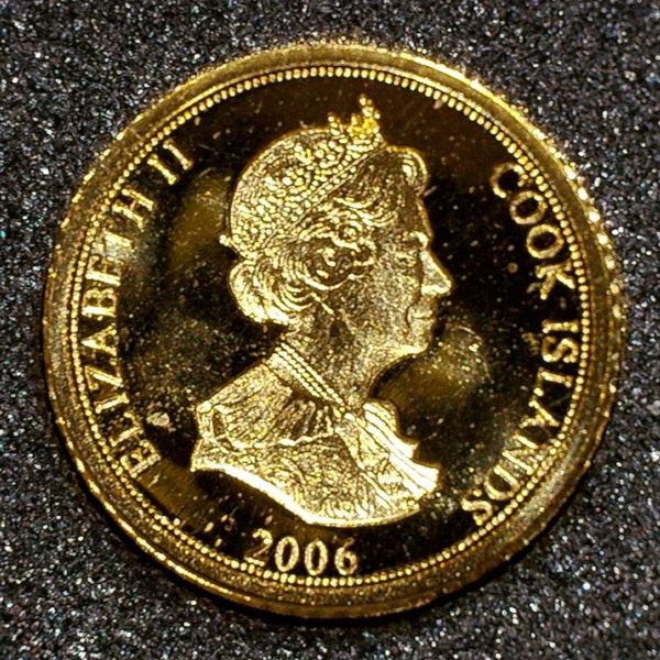Cook Islands. Gold one Dollar. 2006