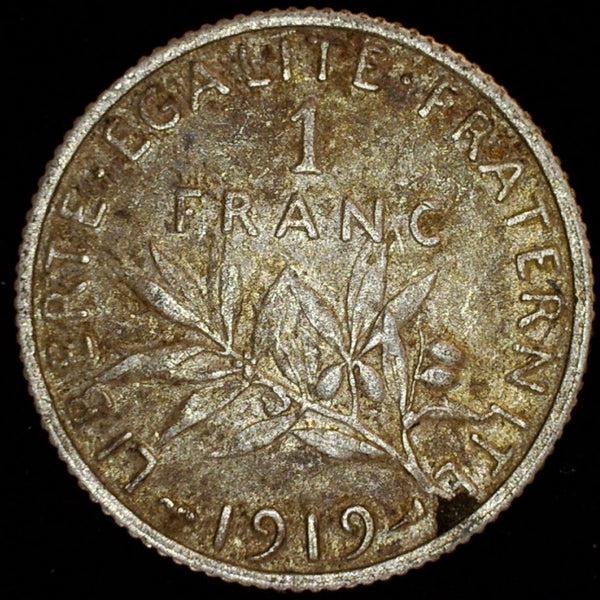 France. 1 Franc. 1919