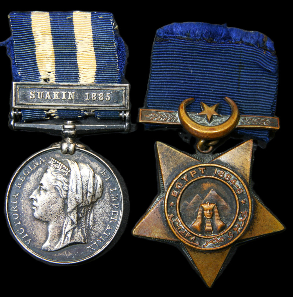 Egypt 1882-1889 & Khedives star pair.
