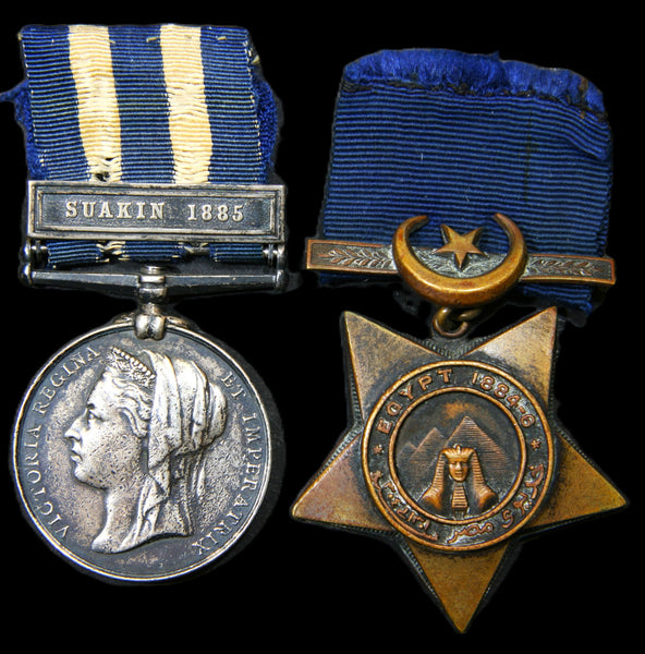 Egypt 1882-1889 & Khedives star pair.