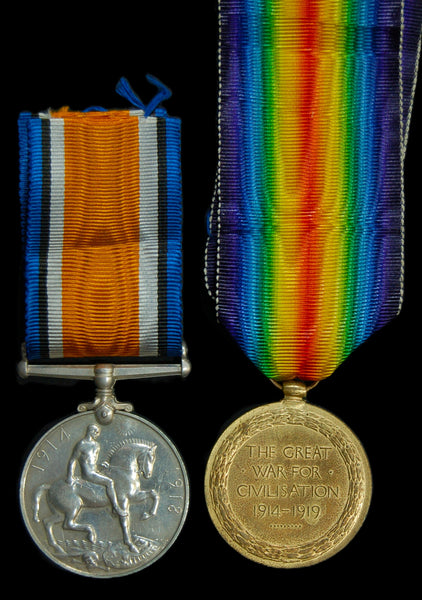 WW1. Pair. Perry. A.S.C.