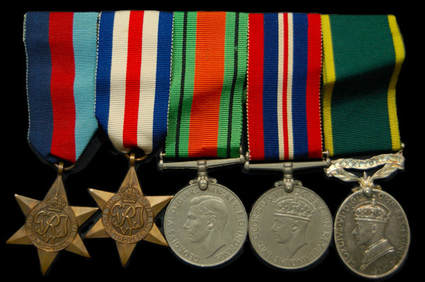 WW2. Campaign group of 5. Burden. R.A.