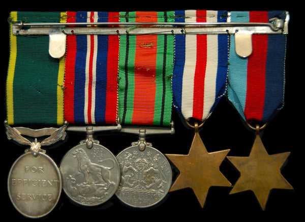 WW2. Campaign group of 5. Burden. R.A.