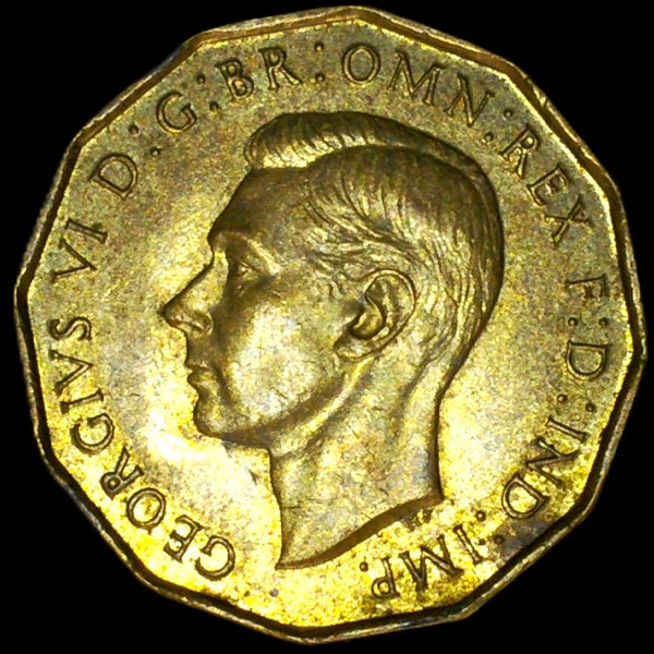 George VI. Threepence. 1937. Brass issue. A selection.