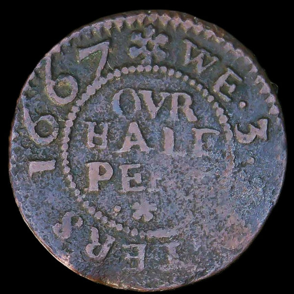 Suffolk. Needham Market Halfpenny token. 1667.