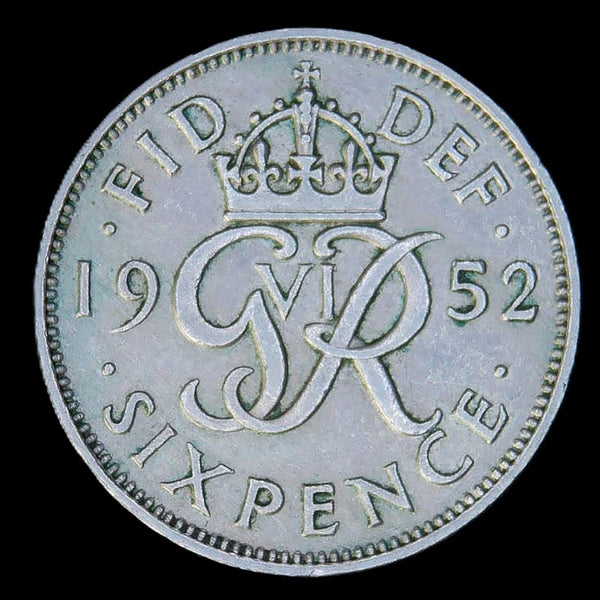 George VI. Sixpence. 1952