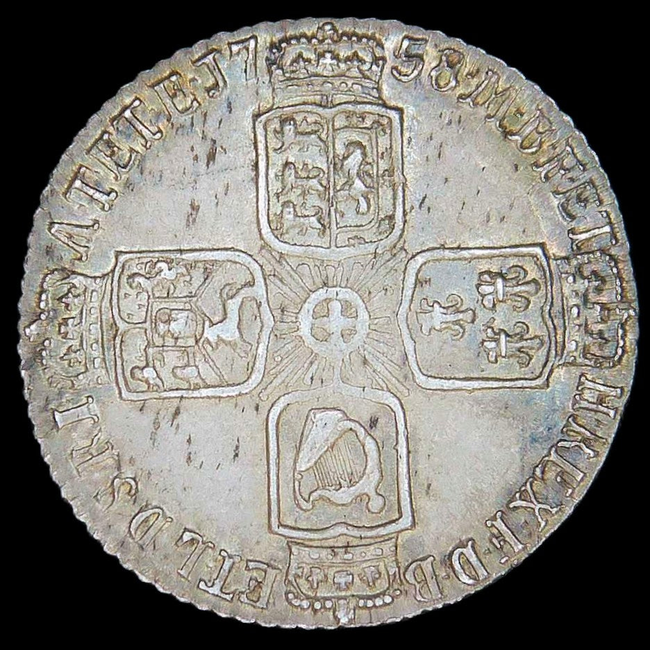 George II. Sixpence. 1758.