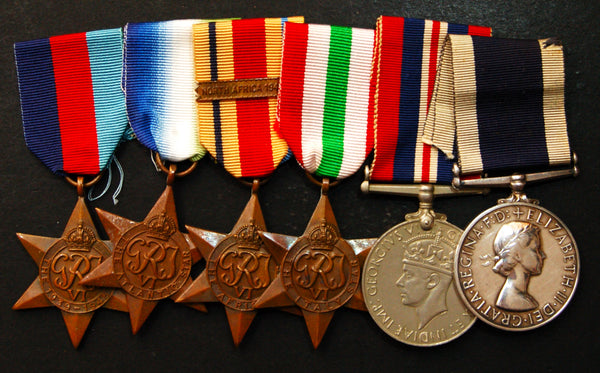 WW2. Campaign group of 6. Lowden. R.N.