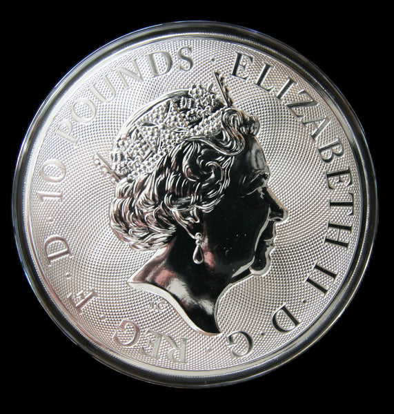 Elizabeth II. 10 Oz Ten Pounds fine silver. 2020.