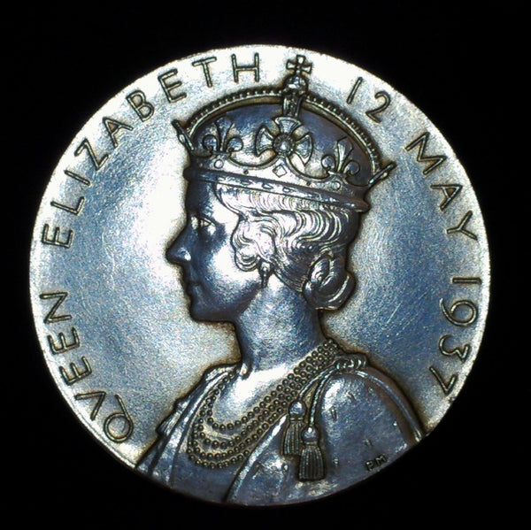 George VI & Elizabeth. Silver Coronation medal. 1937.