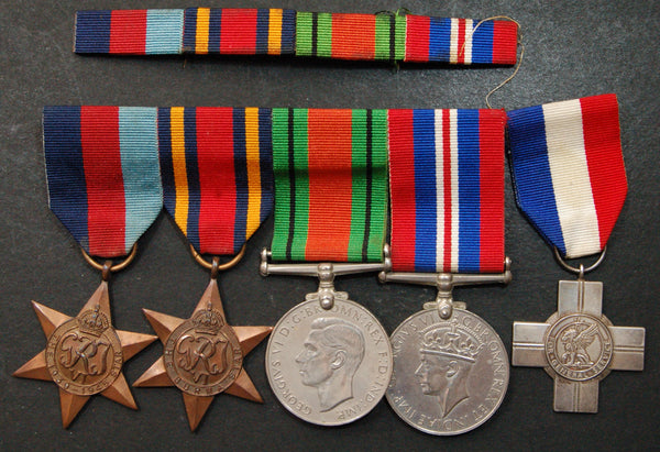 WW2. Campaign group of 4 + 1. Finney. R.E.