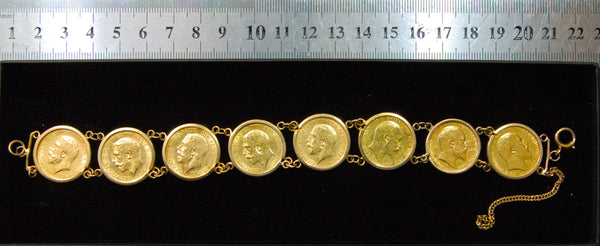 Half Sovereign X 8. Bracelet