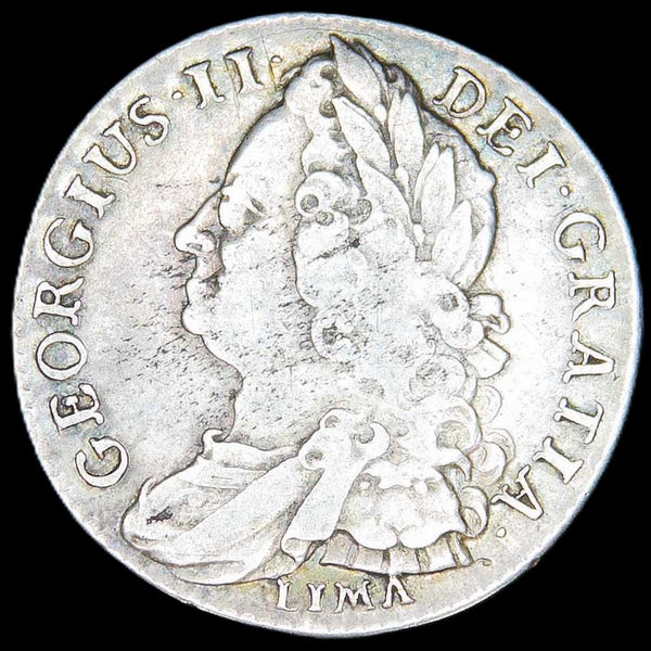 George II. Shilling. 1745 'LIMA'