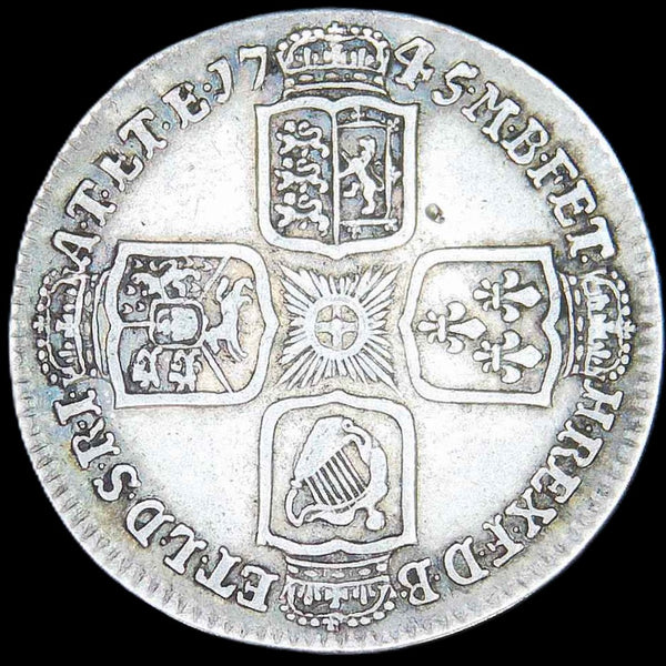 George II. Shilling. 1745 'LIMA'