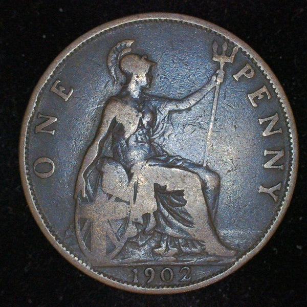 Edward VII. One Penny. 1902. Low tide.