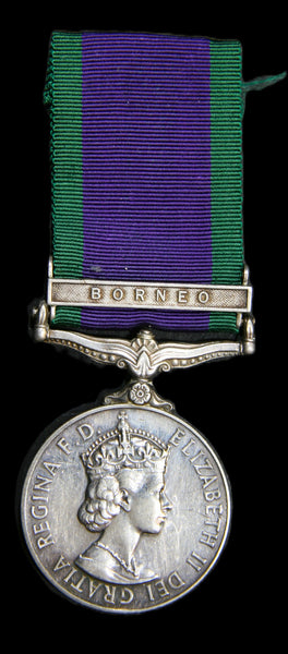 General Service 1962-2007. Borneo clasp. Gurhka Rifles.