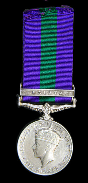 General Service Medal. 1918-62. Malaya. 10th Gurkha Rifles.