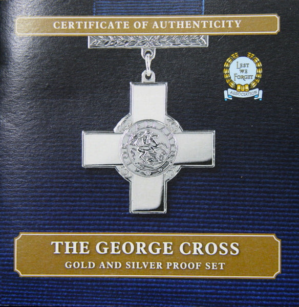 Tristan da Cunha. George Cross Gold and Silver commemorative set. 2017.