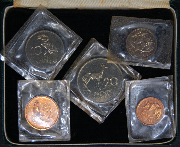 Zambia. Proof set. 1968.