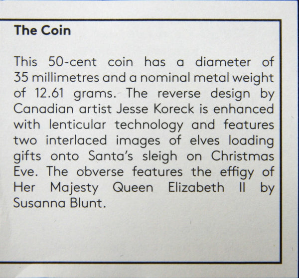 Canada. Proof Silver 50 Cents. 2022. Lenticular reverse.