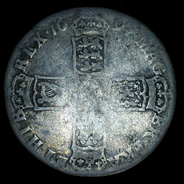 William III. Shilling. 1697. Norwich mint.