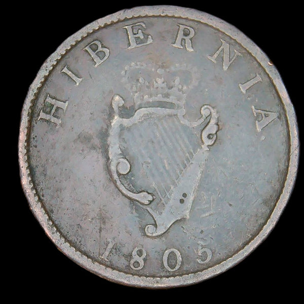 Ireland. Halfpenny. 1805