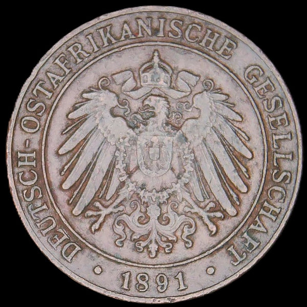German East Africa. One Pesa. 1891
