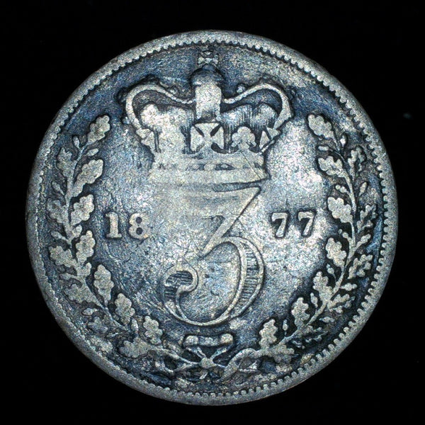 Victoria. Threepence. 1877. A selection.