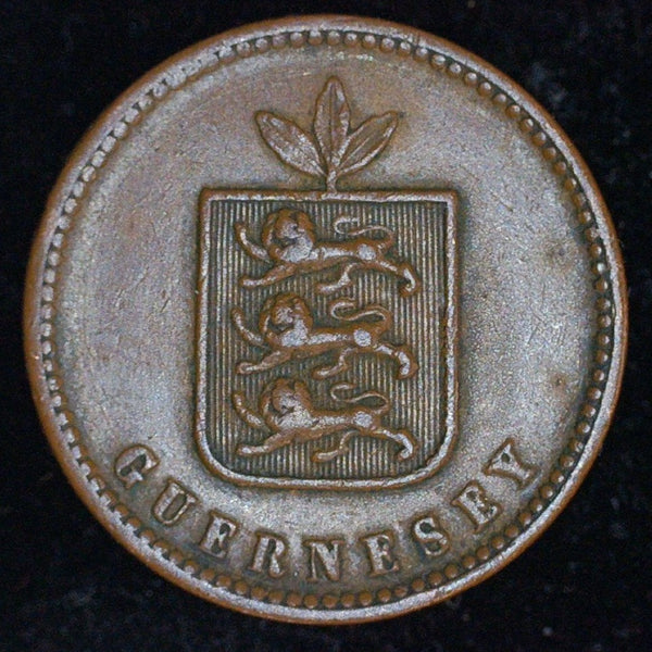 Guernsey. 2 Doubles. 1858