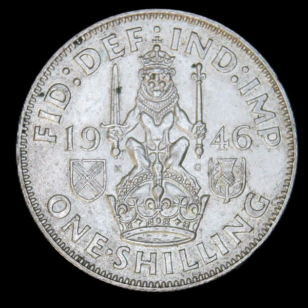 George VI. Shilling. 1946 Scottish. A selection.