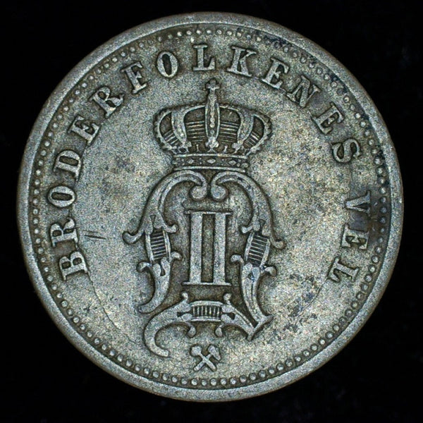 Norway. 25 Ore. 1876