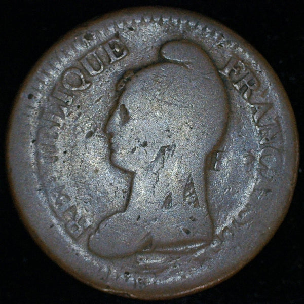 France. One Decime. 1796.