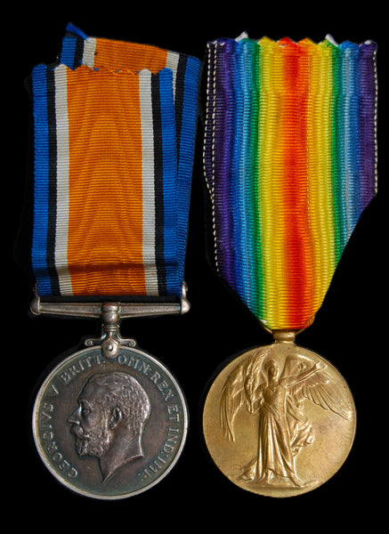 WW1. Pair. Parris. R Fusiliers. Somme casualty.