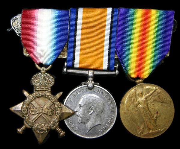 WW1. 1914-15 star trio. Holloway. RN.