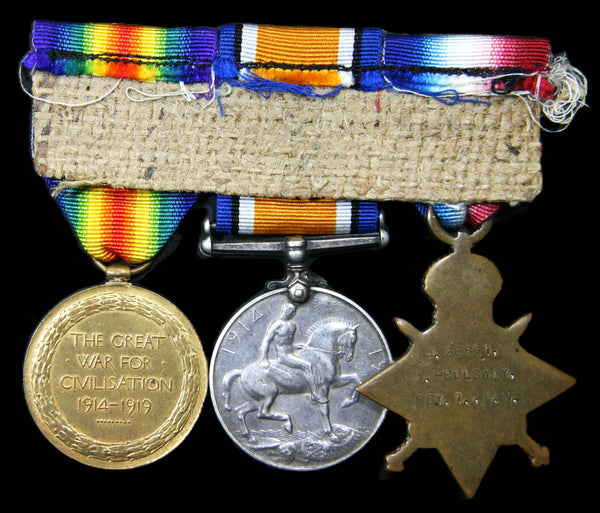WW1. 1914-15 star trio. Holloway. RN.