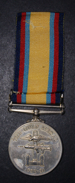Gulf medal group of 3. Buckle. R.C.T.