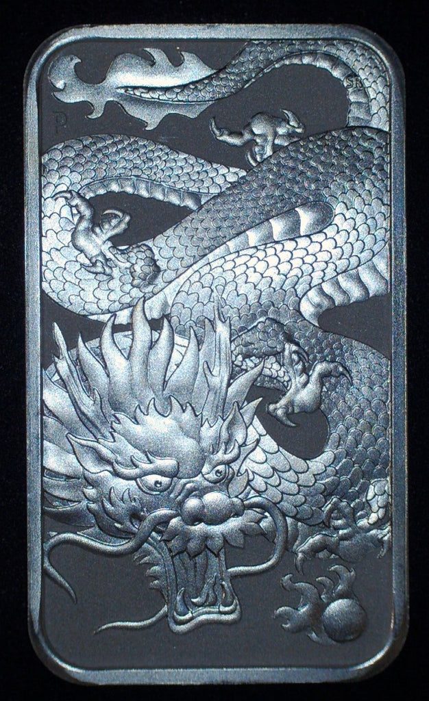 Australia. 2022 One Dollar. Perth Mint Rectangular Dragon Coin. 1 Oz 9 ...