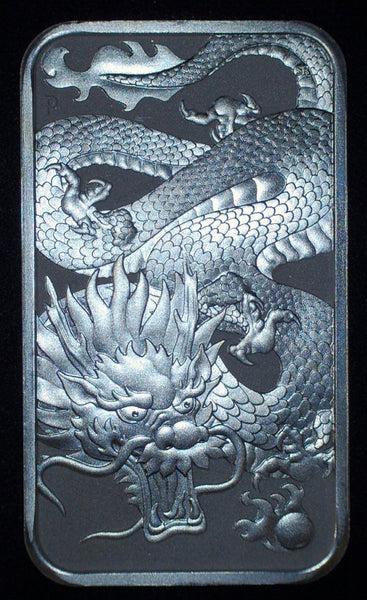 Australia. 2022 One Dollar. Perth Mint Rectangular Dragon Coin. 1 Oz 9 ...