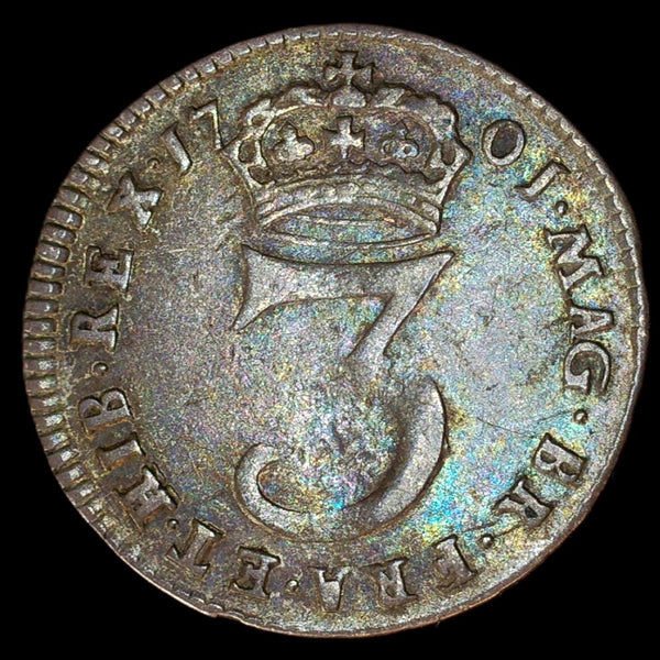 William III. Threepence. 1701