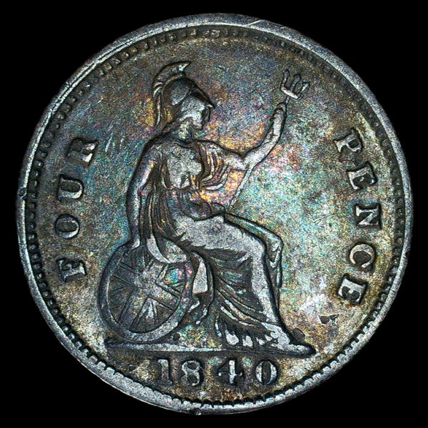 Victoria. Four pence. 1840. A selection.